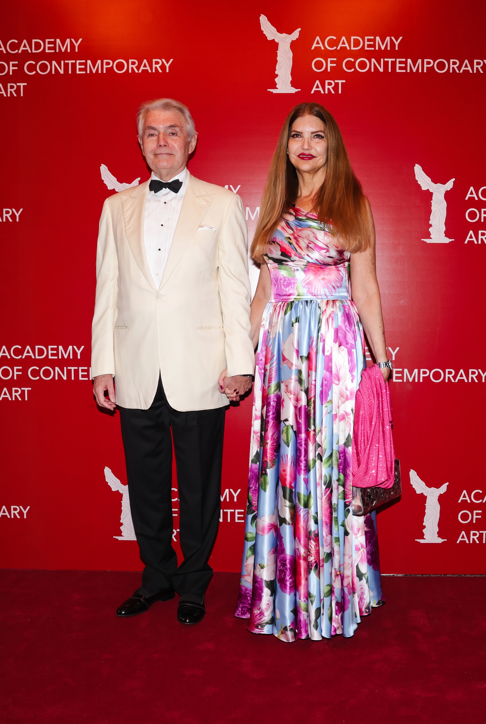 Guests on the Academy of Contemporary Art Gala red carpet